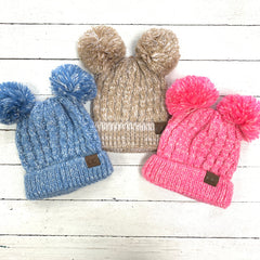 CC Double Pom Pom Beanie