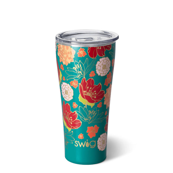 Swig Fire Poppy Stainless Steel Tumbler - 32oz