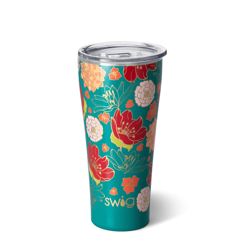 Swig Fire Poppy Stainless Steel Tumbler - 32oz