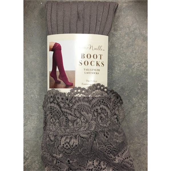 Simply Noelle Tall Lace Sock