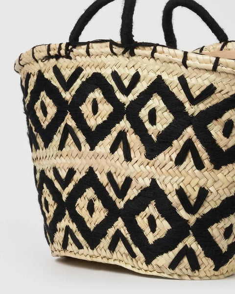 World Traveler Straw Bag