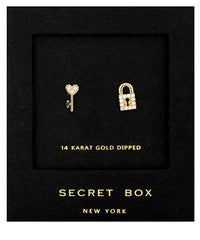 Lock and Key Earrings