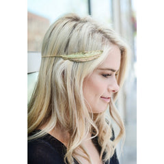 Feather Metal Halo Headband