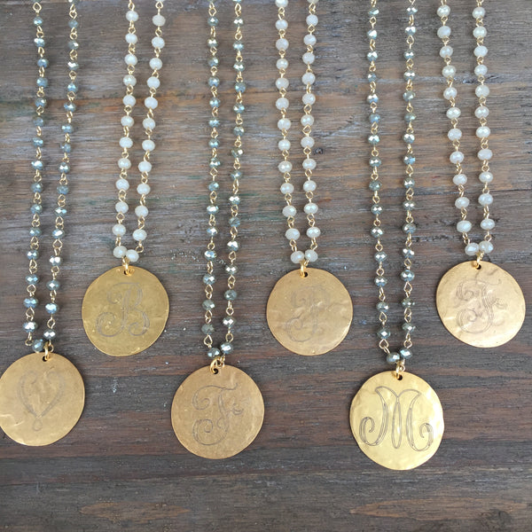 Lux Monogram Necklace