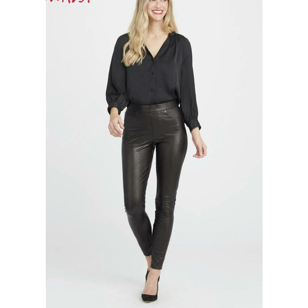 Spanx Leather Like Ankle Skinny Pants