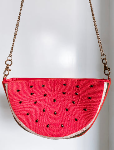 Watermelon Sugar Beaded Purse