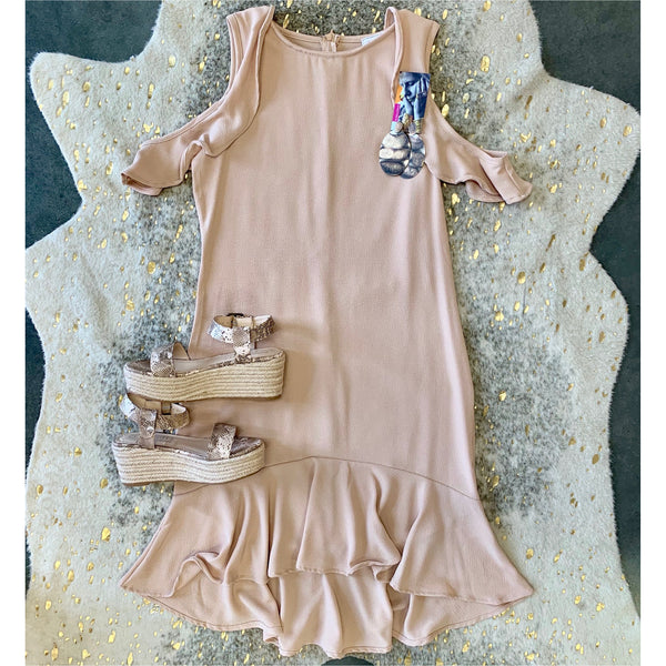 Beige Day Dress