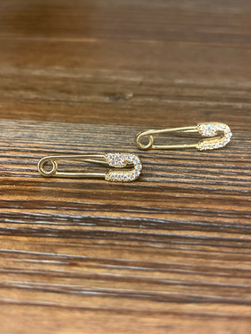 Petite Safety Pin Earrings