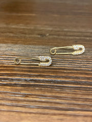 Petite Safety Pin Earrings