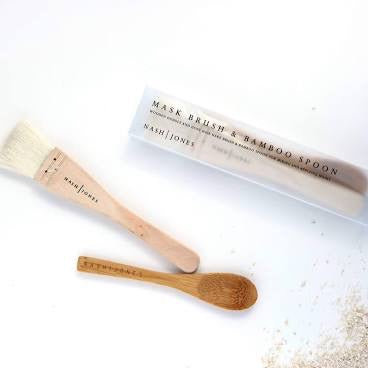 NASH|JONES  Hake Mask Brush & Bamboo Spoon