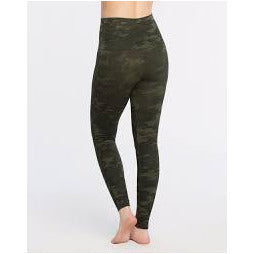 Spanx Look At Me Now Leggings in Green Camo