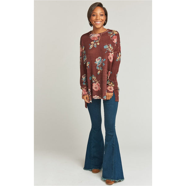 Show Me Your Mumu Chocolate & Roses Bonfire Sweater