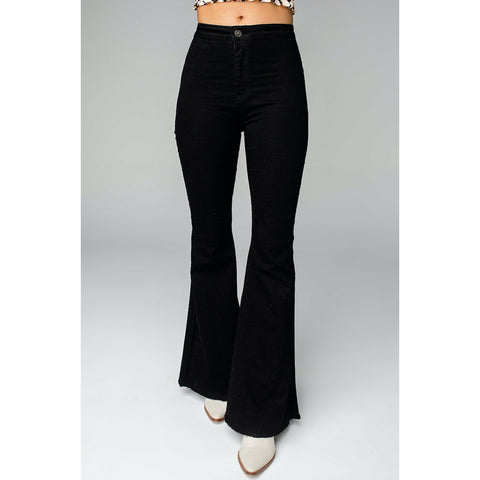 Buddy Love Moonshine High Waisted Flare Jeans - Black